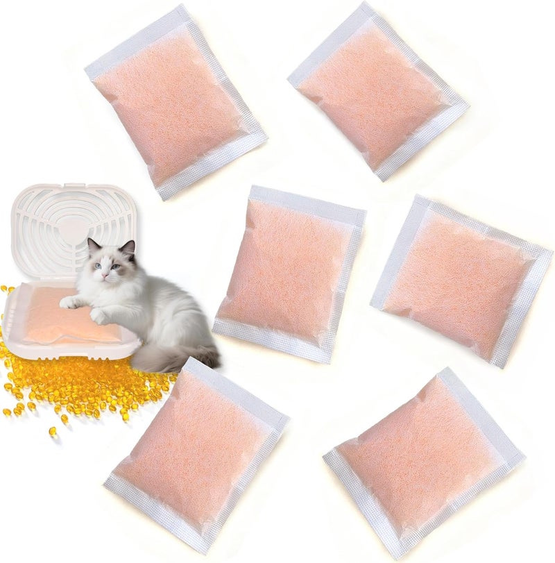 NEWKEY 6 Pack Cat Litter Box Deodorizer Refills for Whisker OdorTrap Pod, Odor Eliminator Compatible with Litter-Robot and Traditional Litter Boxes, Air Freshener, Pet Odor Eliminator, Keep Home Fresh - Image 1